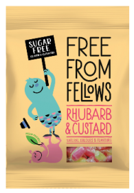 Free From Fellows Rhubarb & Custard (Hard Boiled) 70g