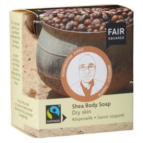 Fair Squared Body Soap (Shea) Dry Skin (includes cotton soap bag) 80g