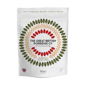 The Great British Red Berry & Pumpkin Seed porridge 385g x4