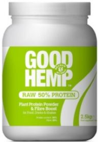 Good Hemp Raw 50% Plant Protein Powder and Fibre Boost 500g x4