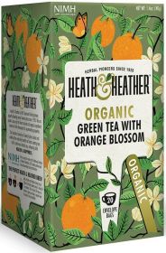 Heath & Heather ORG Green & Orange Blossom Tea 40g (20s)