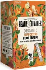 Heath & Heather Organic Pomegranate Enveloped Tea Bags 30g (20's) x6