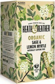 Heath & Heather Organic Root Remedy - Turmeric, Ginger and Galangal Enveloped Tea Bags 30g (20's) x6
