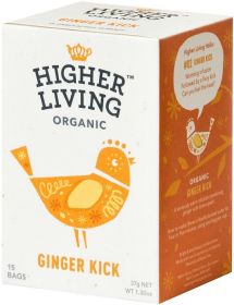 Higher Living ORG Ginger Kick Tea 37g (15's)