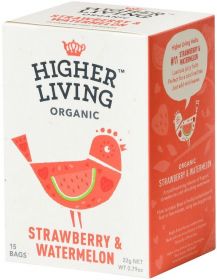 Higher Living ORG Strawberry & Watermelon Tea 22g (15's)