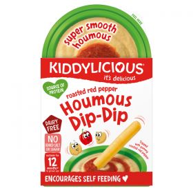 Kiddylicious Houmous Dip Dips Red Pepper 67g x7
