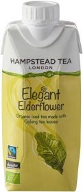 Hampstead Tea Organic & Fair Trade Elegant Elderflower Oolong Iced Tea 330ml x8