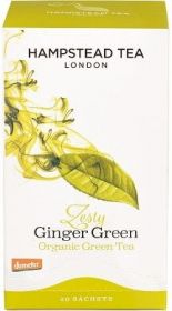 Hampstead Organic Green Tea & Ginger (individually wrapped) 40g