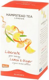 Hampstead Organic Green Tea & Lemon (individually wrapped) 40g