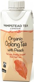Hampstead Tea Organic & Fair Trade Peach Oolong Iced Tea 330ml x8