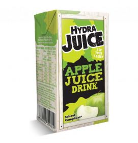 Hydra 75% Apple Juice Drink Cartons with Straw 200ml