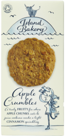 Island Bakery Apple Crumbles Organic Biscuit 150g x12 