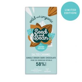 Seed & Bean Limited Edition Salted Caramel Dark Chocolate (58% COCOA) 75g
