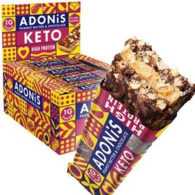 ADONiS High Protein Peanut Butter & Cocoa Keto Nut Bar 45g 