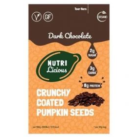 Nutri Dark Chocolate Coated Pumpkin Seeds 30g