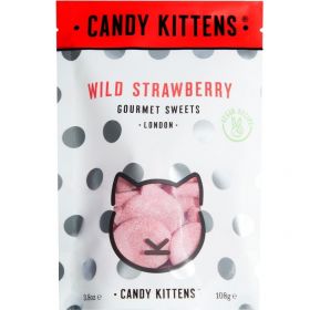 Candy Kittens Wild Strawberry (Treat Bag) Gourmet Sweets 108g