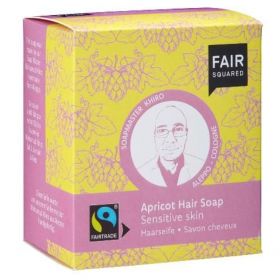 Fair Squared Hair Soap (Apricot) Sensitive Scalp (includes cotton soap bag) 8 x 80g