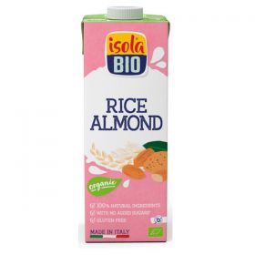 Isola Bio Organic Rice & Almond Drink unsweetened 6 x 1Ltr