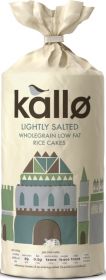 Kallo Low Fat Rice Cakes - Lightly Salted 130g