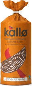 Kallo Organic & Fairtrade Sesame Seed Rice Cakes 130g