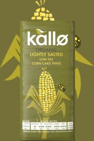 Kallo ORG Lightly Salted Corn Cake Thins 130g