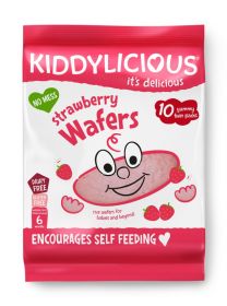 Kiddylicious Strawberry Wafers Maxi Bag 40g (10s)