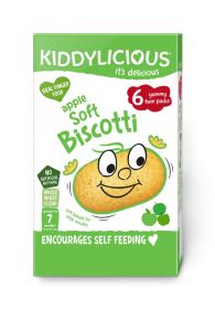 Kiddylicious Apple Soft Biscotti 120g (6's)