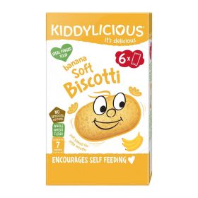 Kiddylicious Banana Soft Biscotti 120g (6's)