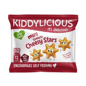 Kiddylicious Tomato and Cheesy Stars 12g x12