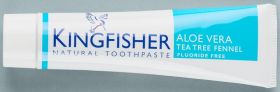 Kingfisher Toothpaste Aloe Vera/Tea Tree Fennel 12x100ml