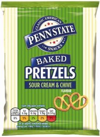 Penn State Sour Cream & Chive Pretzels 30g