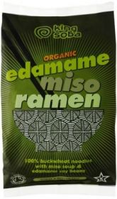 King Soba Organic Edame Miso Ramen 80g x10 
