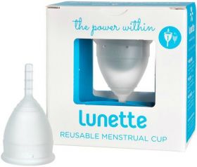 Lunette Clear (Model 1 - Easy Flow) Reusable Menstrual Cup x1