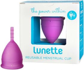 Lunette Violet (Model 1 - Easy Flow) Reusable Menstrual Cup-Single