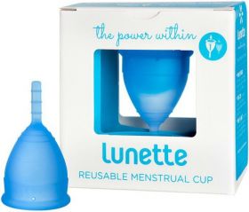 Lunette Blue (Model 1 - Easy Flow) Reusable Menstrual Cup-Single 