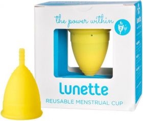 Lunette Yellow (Model 2 - Normal to Heavy Flow) Reusable Menstrual Cup x1