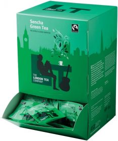 London Tea Company Fair Trade Sencha Green Tea Dispenser 500g (250s) x4