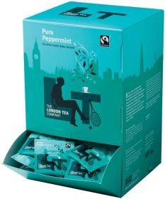 London Tea Company Fair Trade Pure Peppermint Tea Dispenser 375g (250s) x4