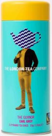 London Tea Company Fair Trade The Guvnor - Earl Grey Pyramid Tube Tin (15's) x12
