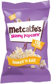 Metcalfe's Skinny Sweet and Salt Popcorn 25g x24