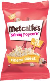 Metcalfe's Skinny Cinema Sweet Popcorn 20g x24