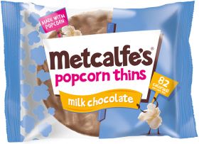 Metcalfe's Skinny Milk Chocolate Coated Popcorn Thins 34g