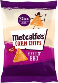 Metcalfe's Skinny Corn Chips Barbecue 22g x14