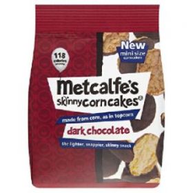 Metcalfe's Popcorn Dark Chocolate Mini Thins 50g