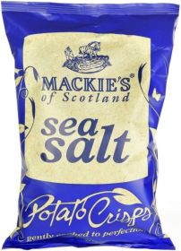 Mackie's of Scotland Sea Salt Potato Crisps (Sharing Bag) 150g x12