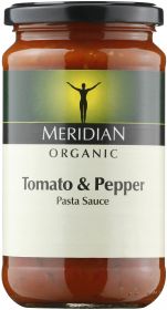 Meridian Organic Free From Tomato and Pepper Pasta Sauce 440g x6