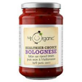 Mr Organic Bolognese Pasta Sauce (glass jar) 350g