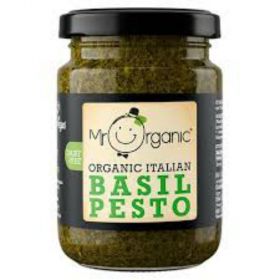Mr Organic Vegan Basil Pesto (glass jar) 130g