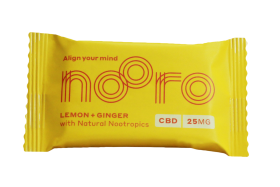 Nooro Lemon & Ginger Vegan Oat bar CBD 25g x10