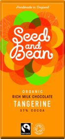 Seed and Bean Fair Trade & Organic Tangerine Rich Milk Chocolate 85g x8